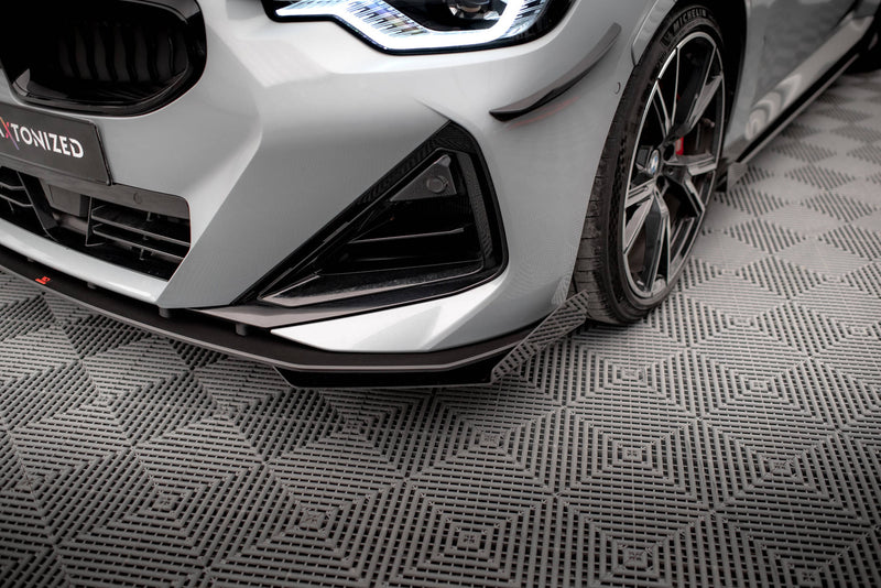 Maxton Design Street Pro Splitter + Flaps + Flaps for BMW 2 Coupe M-Pack / M240i G42