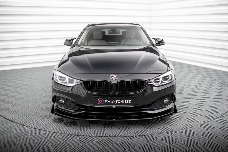 Maxton Design Street Pro Splitter + Flaps + Flaps for BMW 4 Series Gran Coupe F36