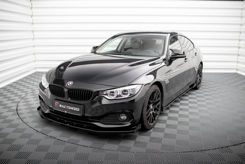 Maxton Design Street Pro Splitter + Flaps + Flaps for BMW 4 Series Gran Coupe F36