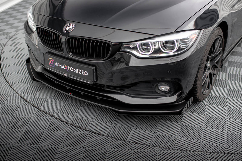 Maxton Design Street Pro Splitter + Flaps + Flaps for BMW 4 Series Gran Coupe F36