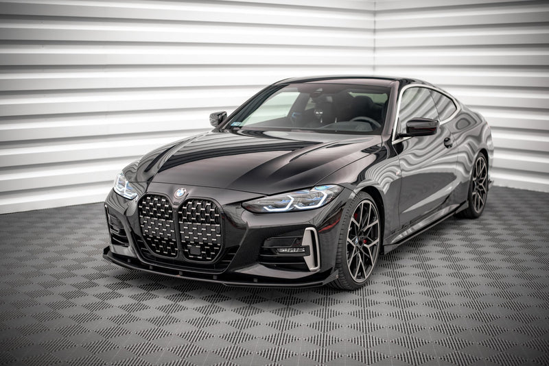 Maxton Design Street Pro Splitter + Flaps BMW 4 M-Pack / M440i G22 / G23 / G22 Facelift / G23 Facelift