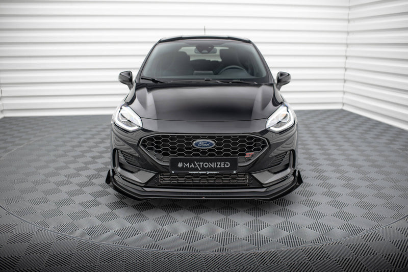 Maxton Design Street Pro Splitter + Flaps + Flaps for Ford Fiesta ST Mk8 Facelift