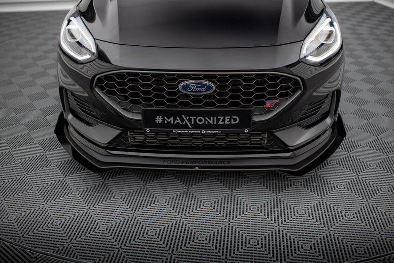 Maxton Design Street Pro Splitter + Flaps + Flaps for Ford Fiesta ST Mk8 Facelift