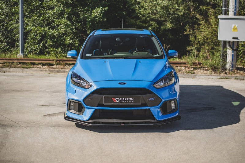 Maxton Design Street Pro Splitter + Flaps Ford Focus RS Mk3