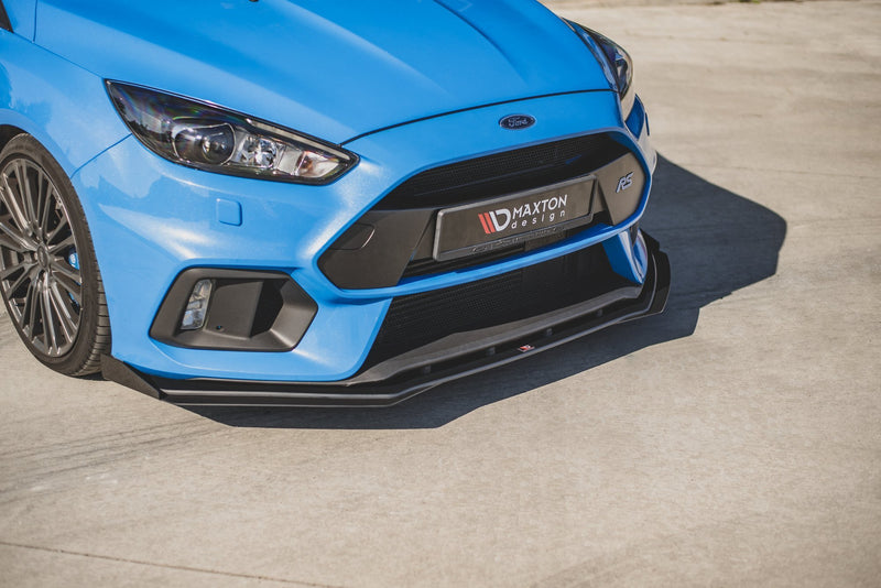 Maxton Design Street Pro Splitter + Flaps Ford Focus RS Mk3