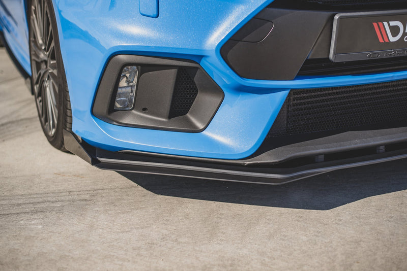 Maxton Design Street Pro Splitter + Flaps Ford Focus RS Mk3