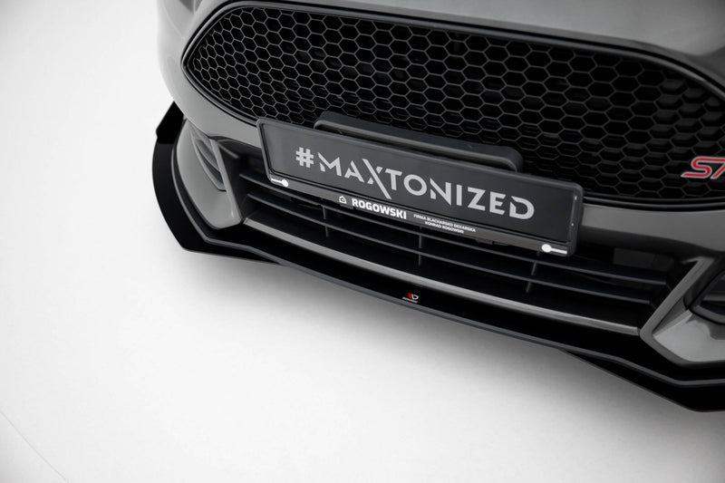 Maxton Design Street Pro Splitter + Flaps + Flaps for Ford Focus ST Mk3 Facelift