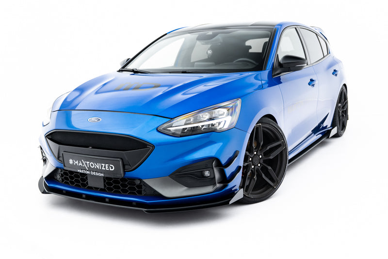 Maxton Design Street Pro Splitter + Flaps Ford Focus ST / ST-Line Mk4