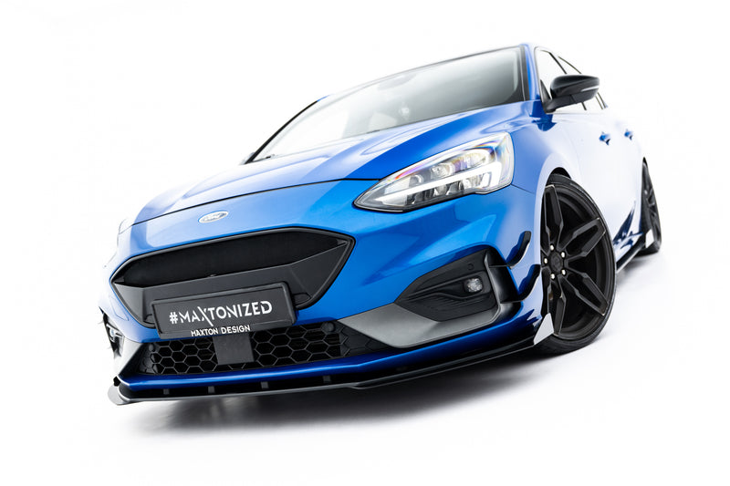Maxton Design Street Pro Splitter + Flaps Ford Focus ST / ST-Line Mk4