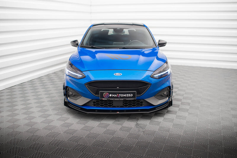Maxton Design Street Pro Splitter + Flaps Ford Focus ST / ST-Line Mk4