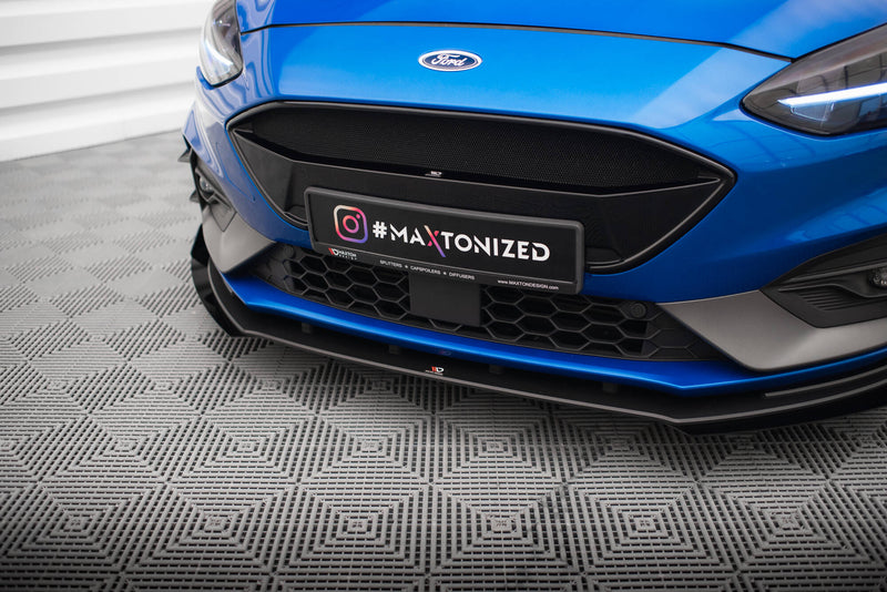 Maxton Design Street Pro Splitter + Flaps Ford Focus ST / ST-Line Mk4