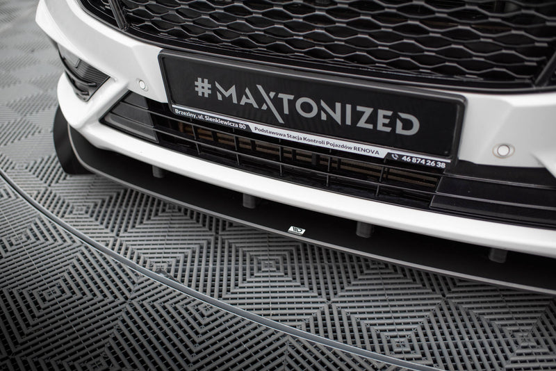Maxton Design Street Pro Splitter + Flaps + Flaps for Ford Mondeo Sport Mk5 Facelift / Fusion Sport Mk2 Facelift