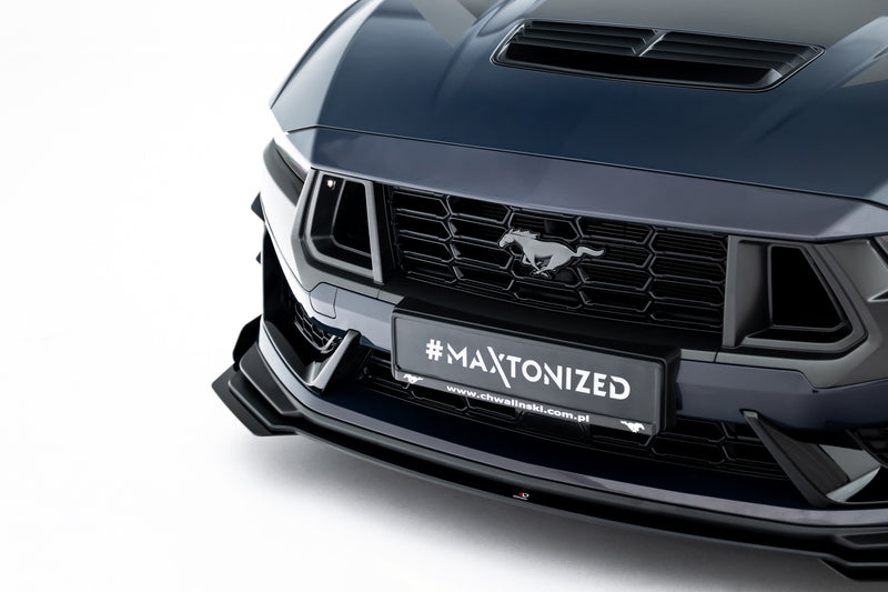 Maxton Design Street Pro Splitter + Flaps + Flaps Ford Mustang Dark Horse Mk7