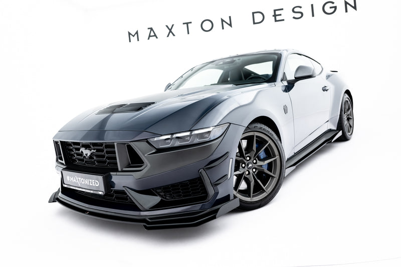 Maxton Design Street Pro Splitter + Flaps + Flaps Ford Mustang Dark Horse Mk7