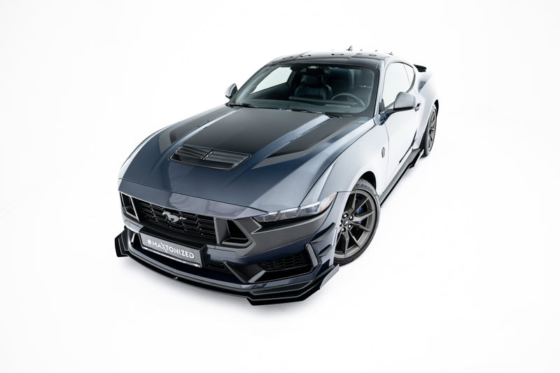 Maxton Design Street Pro Splitter + Flaps + Flaps Ford Mustang Dark Horse Mk7