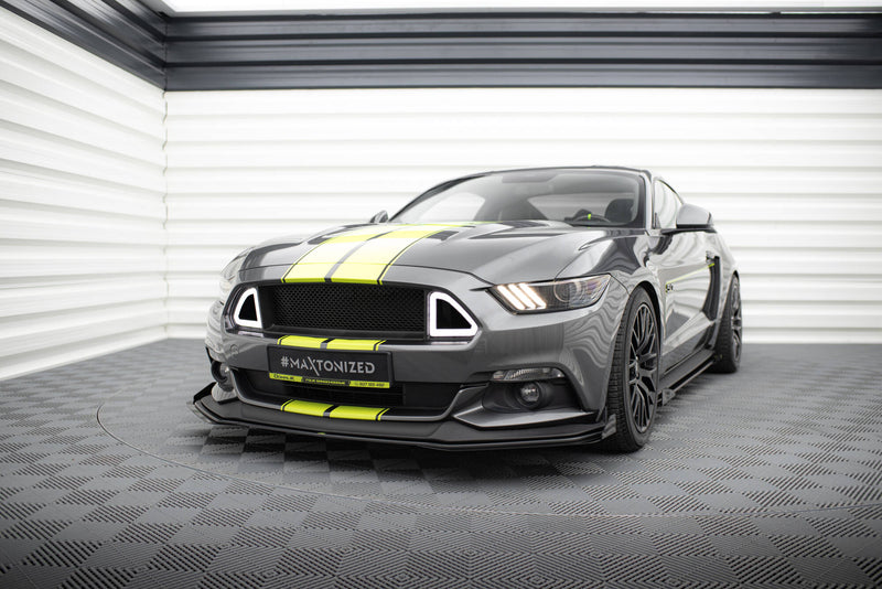 Maxton Design Street Pro Splitter + Flaps + Flaps for Ford Mustang GT Mk6