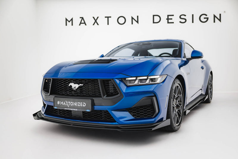 Maxton Design Street Pro Splitter + Flaps + Flaps for Ford Mustang GT Mk7