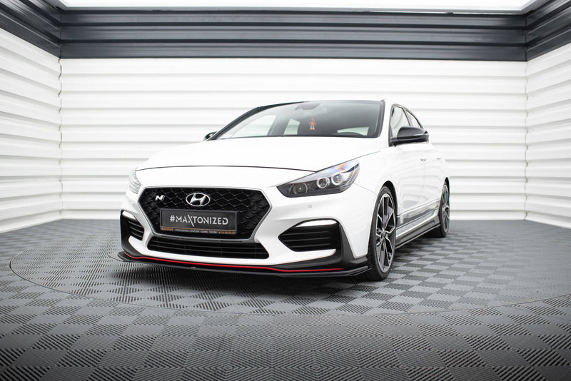 Maxton Design Street Pro Splitter + Flaps Hyundai I30 N Mk3 Hatchback / Fastback