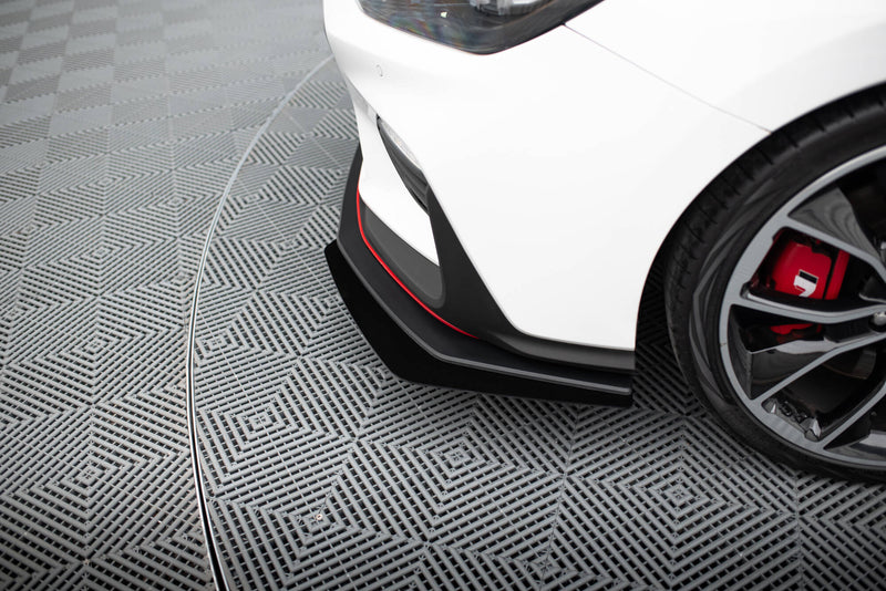 Maxton Design Street Pro Splitter + Flaps Hyundai I30 N Mk3 Hatchback / Fastback
