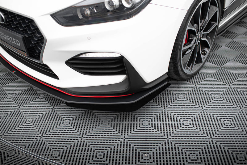 Maxton Design Street Pro Splitter + Flaps Hyundai I30 N Mk3 Hatchback / Fastback