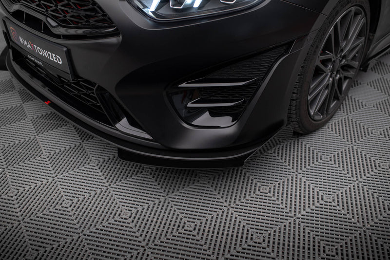 Maxton Design Street Pro Splitter + Flaps + Flaps for Kia Proceed GT Mk3 Facelift / Ceed GT / GT-Line Mk1 Facelift