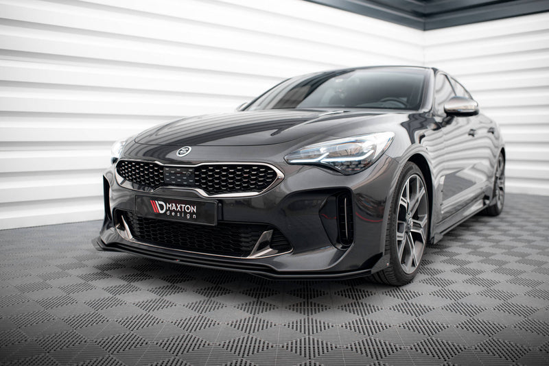 Maxton Design Street Pro Splitter + Flaps + Flaps for Kia Stinger GT / GT-Line / Standard Mk1