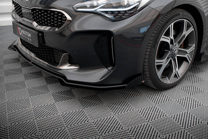 Maxton Design Street Pro Splitter + Flaps + Flaps for Kia Stinger GT / GT-Line / Standard Mk1