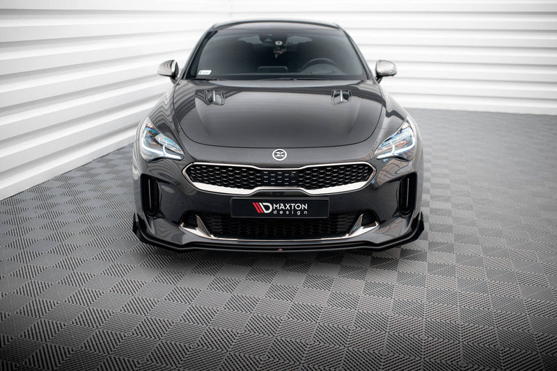 Maxton Design Street Pro Splitter + Flaps + Flaps for Kia Stinger GT / GT-Line / Standard Mk1