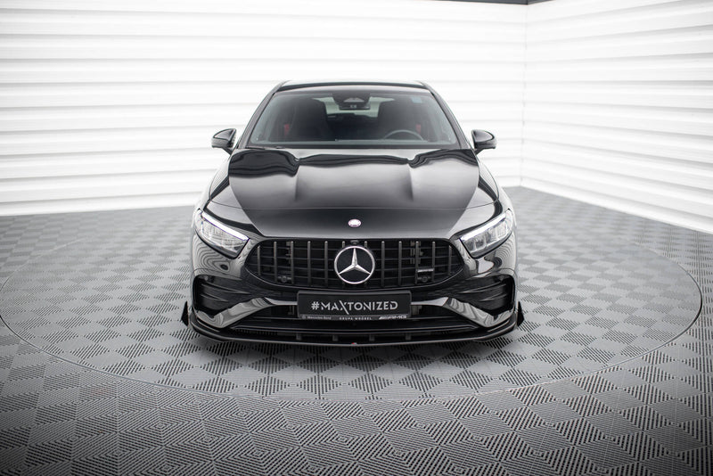Maxton Design Street Pro Splitter + Flaps + Flaps for Mercedes-AMG A35 W177 Facelift