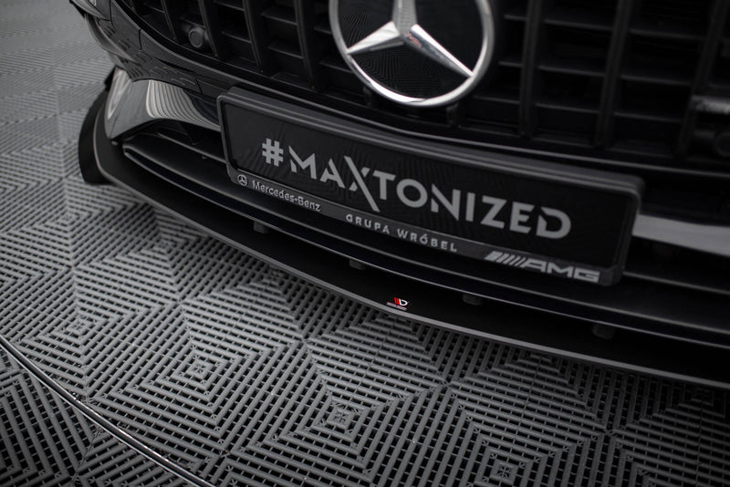 Maxton Design Street Pro Splitter + Flaps + Flaps for Mercedes-AMG A35 W177 Facelift