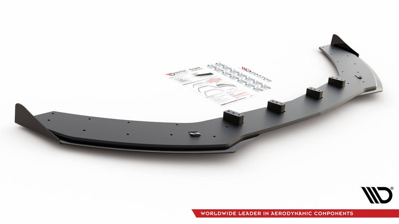 Maxton Design Street Pro Splitter + Flaps Mercedes-AMG C43 / AMG-Line Coupe C205