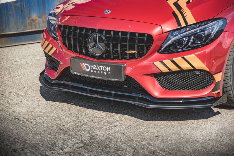 Maxton Design Street Pro Splitter + Flaps Mercedes-AMG C43 / AMG-Line Coupe C205