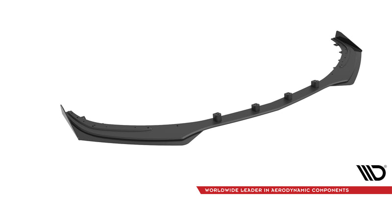 Maxton Design Street Pro Splitter + Flaps + Flaps for Mercedes-AMG C63 Sedan / Estate W205 Facelift