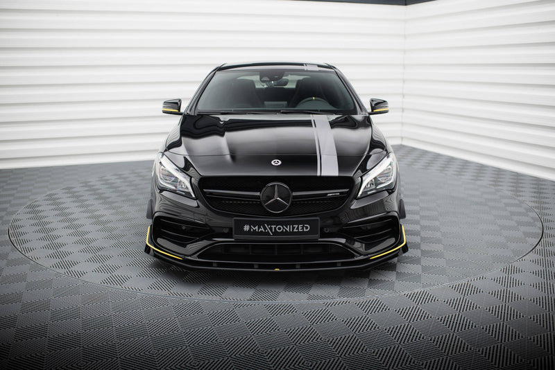 Maxton Design Street Pro Splitter + Flaps + Flaps for Mercedes-AMG CLA 45 Aero C117 Facelift