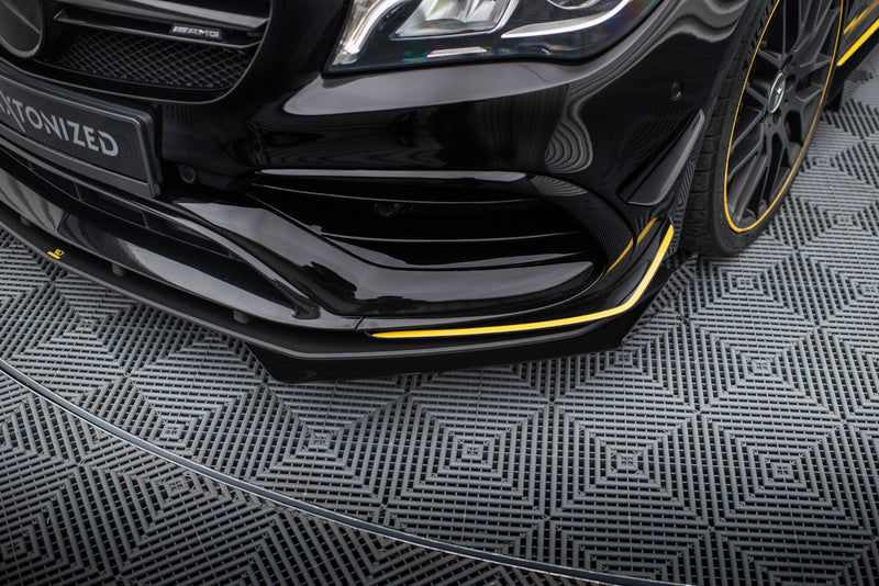 Maxton Design Street Pro Splitter + Flaps + Flaps for Mercedes-AMG CLA 45 Aero C117 Facelift