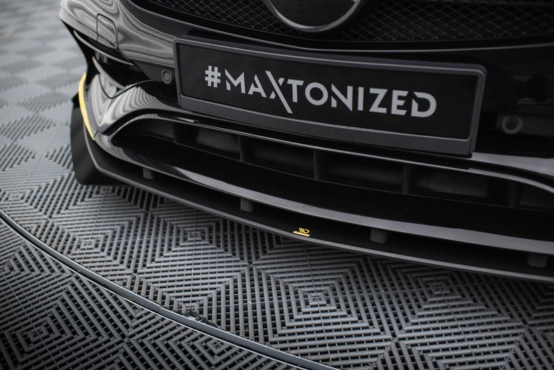 Maxton Design Street Pro Splitter + Flaps + Flaps for Mercedes-AMG CLA 45 Aero C117 Facelift