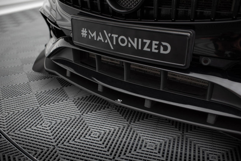 Maxton Design Street Pro Splitter + Flaps + Flaps for Mercedes-Benz A AMG-Line W176 Facelift
