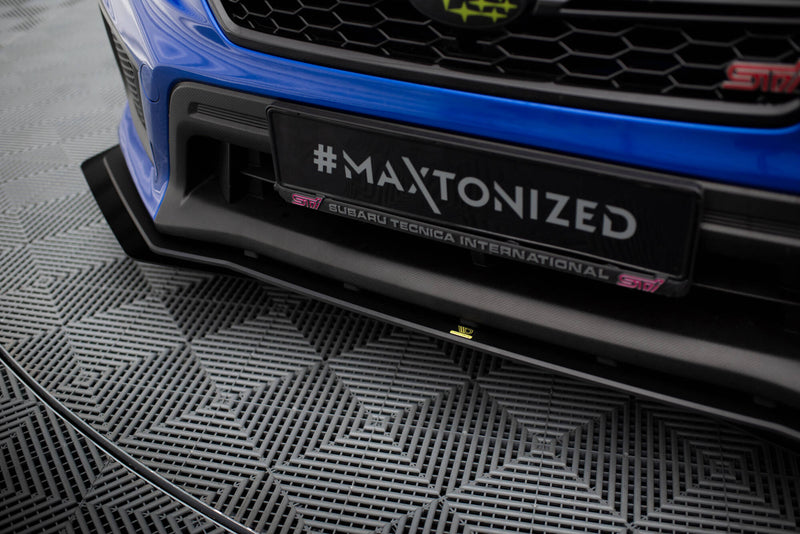 Maxton Design Street Pro Splitter + Flaps + Flaps for Subaru WRX STI Mk1 Facelift