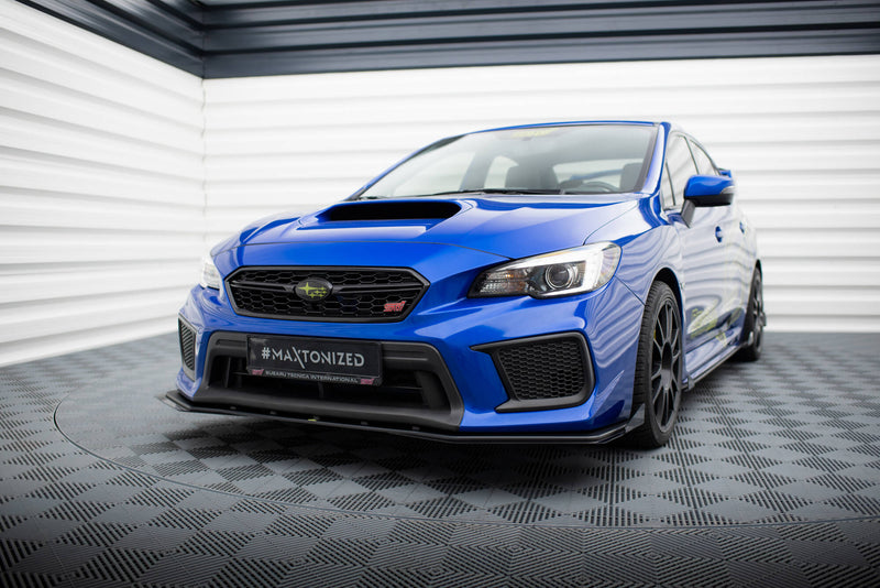 Maxton Design Street Pro Splitter + Flaps + Flaps for Subaru WRX STI Mk1 Facelift