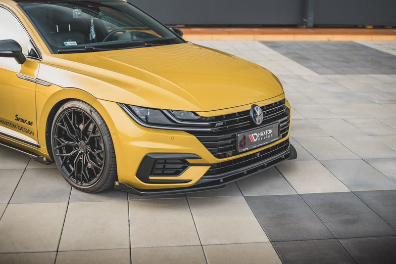 Maxton Design Street Pro Splitter + Flaps Volkswagen Arteon R-Line Sedan / Shooting Brake Mk1