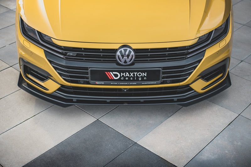 Maxton Design Street Pro Splitter + Flaps Volkswagen Arteon R-Line Sedan / Shooting Brake Mk1