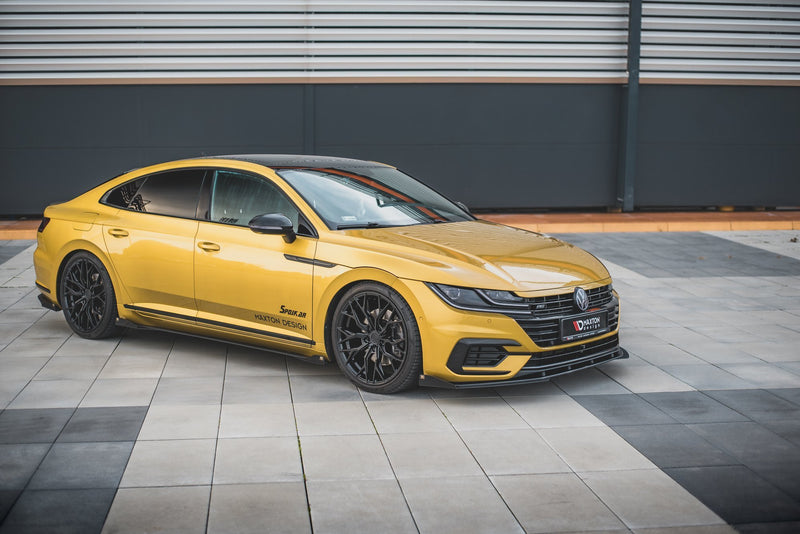 Maxton Design Street Pro Splitter + Flaps Volkswagen Arteon R-Line Sedan / Shooting Brake Mk1
