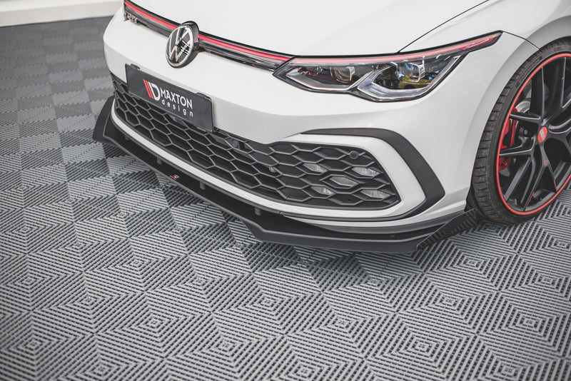 Maxton Design Street Pro Splitter + Flaps Volkswagen Golf GTI / GTE / GTD / R-Line Mk8