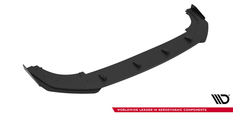 Maxton Design Street Pro Splitter + Flaps for Volkswagen Golf GTI / GTE / R-Line Mk8 Facelift