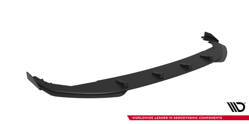 Maxton Design Street Pro Splitter + Flaps + Flaps for Volkswagen Golf R Mk8 Facelift