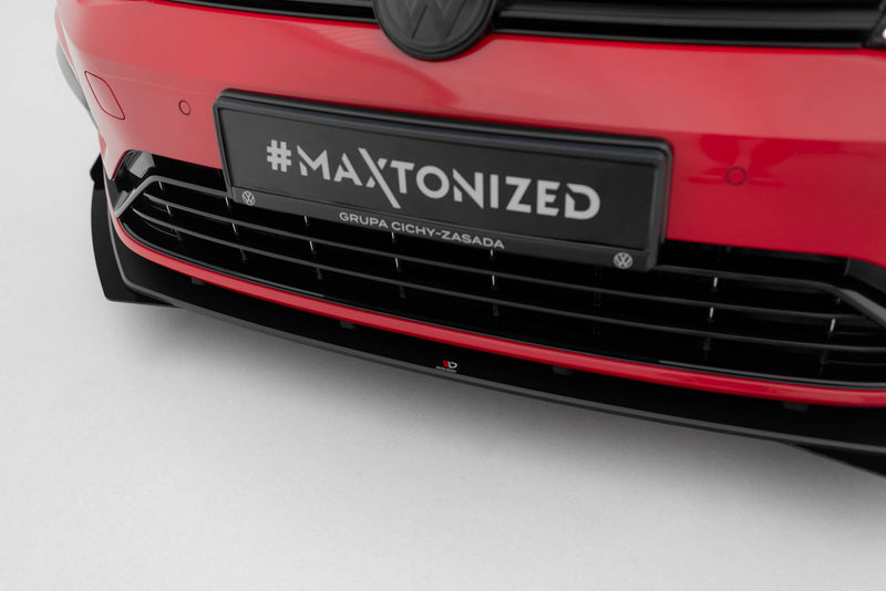 Maxton Design Street Pro Splitter + Flaps Volkswagen Golf R / R-Line Mk7 Facelift