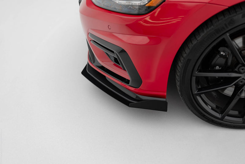 Maxton Design Street Pro Splitter + Flaps Volkswagen Golf R / R-Line Mk7 Facelift