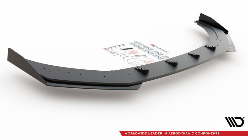 Maxton Design Street Pro Splitter + Flaps Volkswagen Polo GTI Mk6
