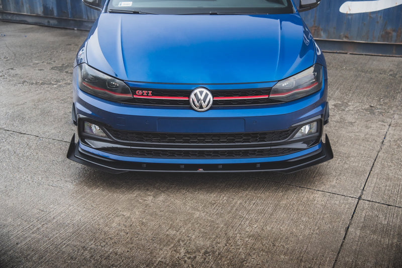Maxton Design Street Pro Splitter + Flaps Volkswagen Polo GTI Mk6
