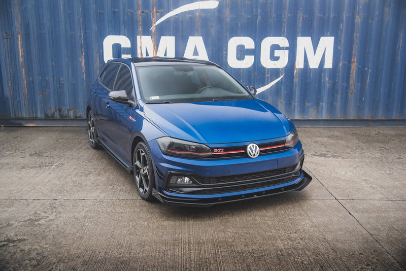 Maxton Design Street Pro Splitter + Flaps Volkswagen Polo GTI Mk6